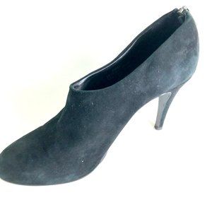 J. Crew Black Suede/Leather Ankle Booties